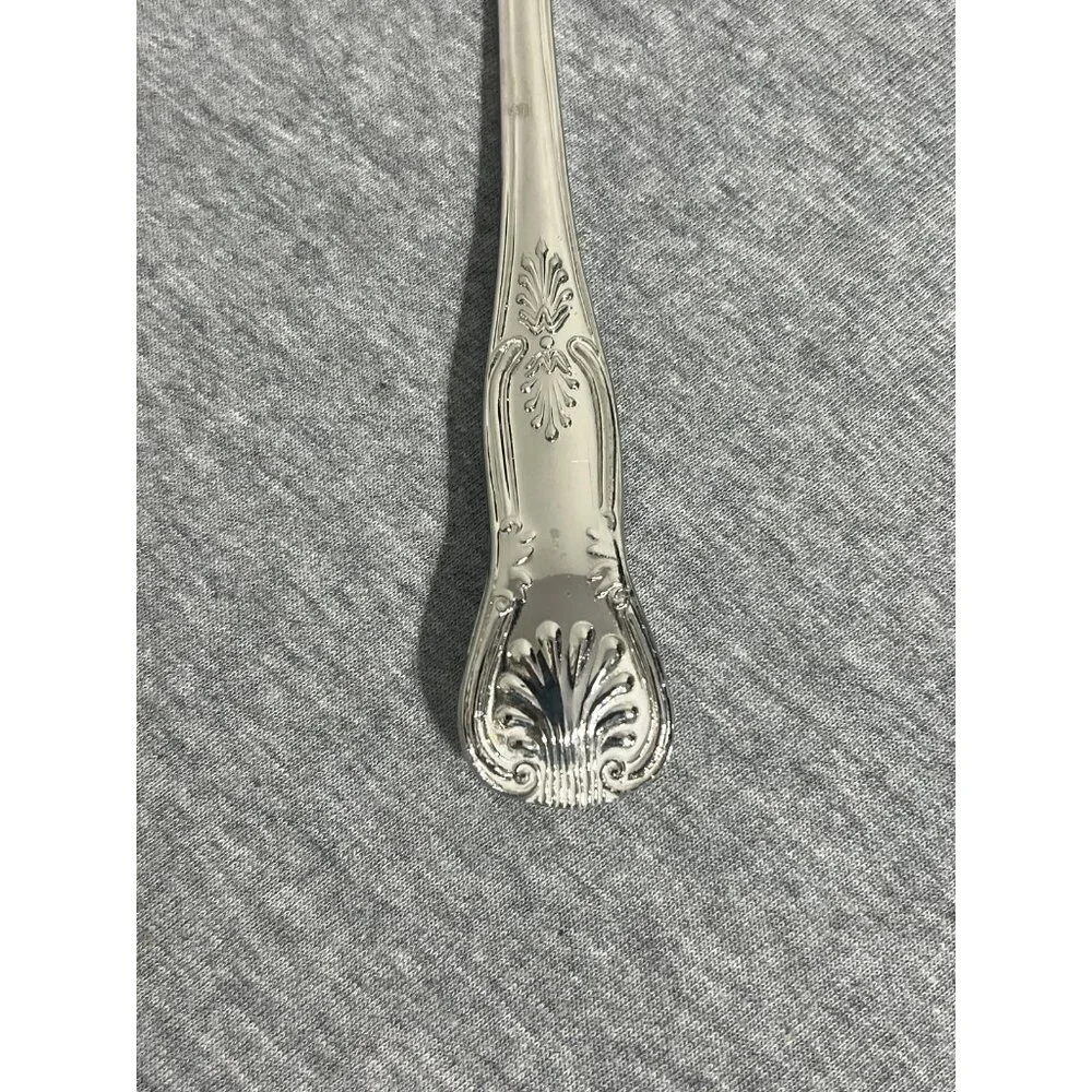 Ornate Shell Pattern Silverplate Serving Utensil Set Lot 7‎ Spoons Servers Tongs